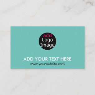 Modern Professional Chic Custom Brand Mint Green Enclosure Card