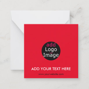 Modern Professional Chic Custom Brand Red Card
