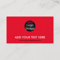 Modern Professional Chic Custom Brand Red