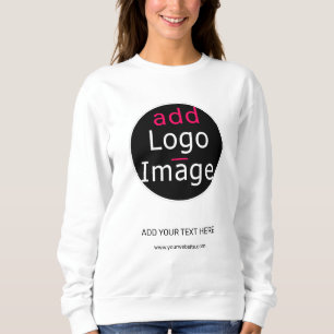 Modern Professional Chic Customizable Branding Sweatshirt