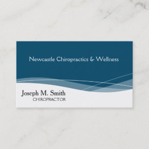Modern Professional Chiropractor Business Card