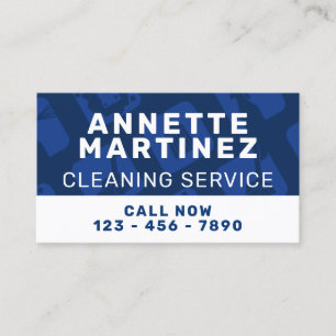 Modern professional cleaning business card