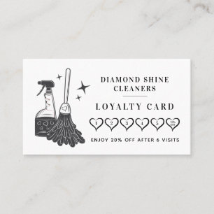 Modern Professional Cleaning Company  Loyalty Card