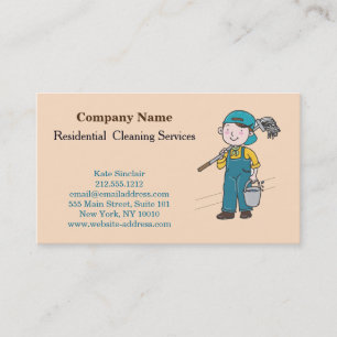 Modern Professional Cleaning Service Business Card