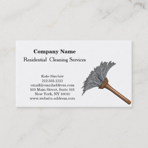 Modern Professional Cleaning Service Business Card