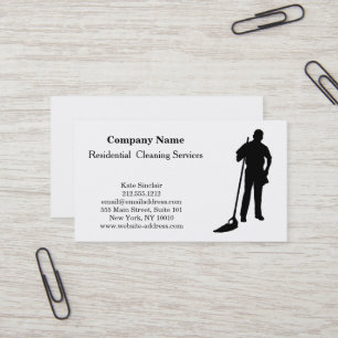 Modern Professional Cleaning Service Business Card