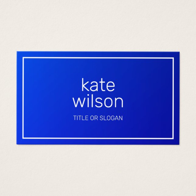 Modern Professional Cobalt Blue (Front)