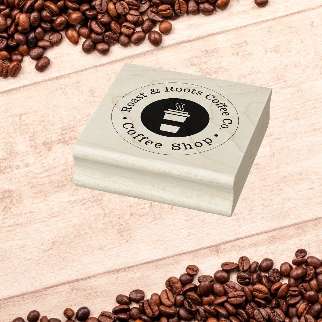 Modern Professional Coffee Rubber Stamp (Creator Uploaded)