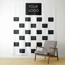 Modern Professional Company Business Logo Backdrop