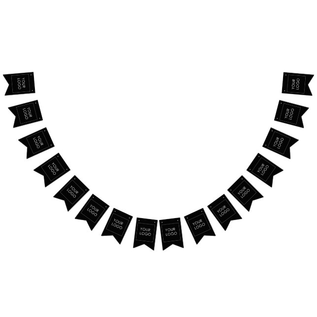 Modern Professional Company Business Logo Black Bunting (All)