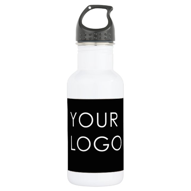 Modern Professional Company Business Logo Image  532 Ml Water Bottle (Front)