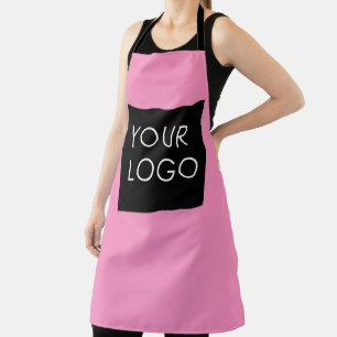 Modern Professional Company Business Logo Pink Apron