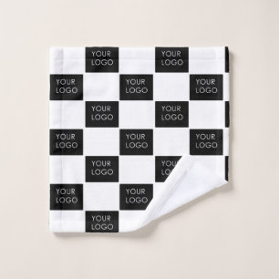 Modern Professional Company Business Logo Promo   Wash Cloth