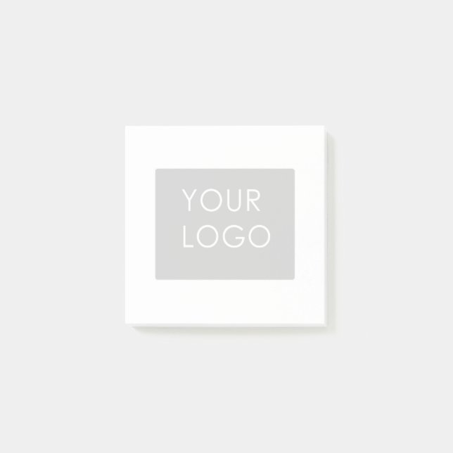 Modern Professional Company Business Logo White  Post-it Notes (Front)