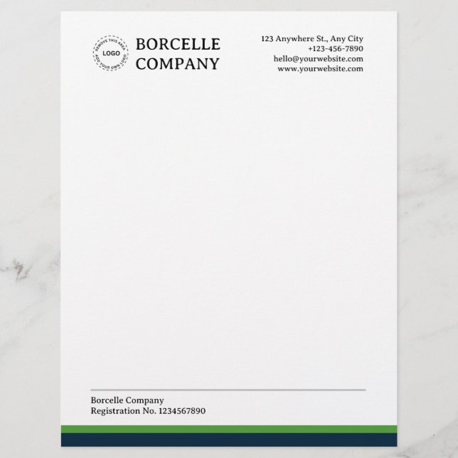 Modern Professional Company Letterhead (Front)