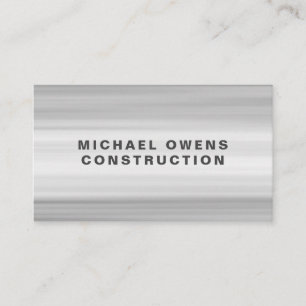 Modern Professional Construction Business Card
