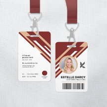 Modern Professional Corporate Employee ID Badge