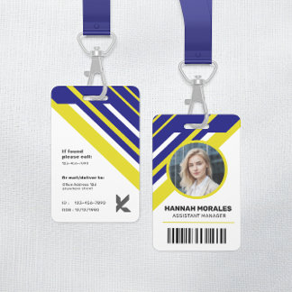 Modern Professional Corporate Manager ID Badge