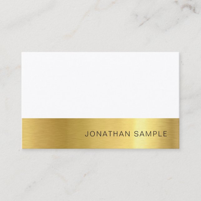 Modern Professional Creative Premium Silk Luxury Business Card (Front)