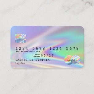 Modern professional credit card add logo