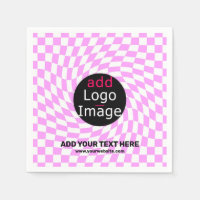 Modern Professional Custom Brand Chequered Pink