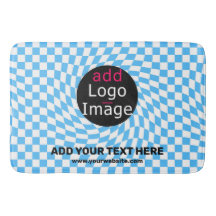 Modern Professional Custom Business Chequered Blue