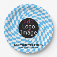 Modern Professional Custom Business Chequered Blue