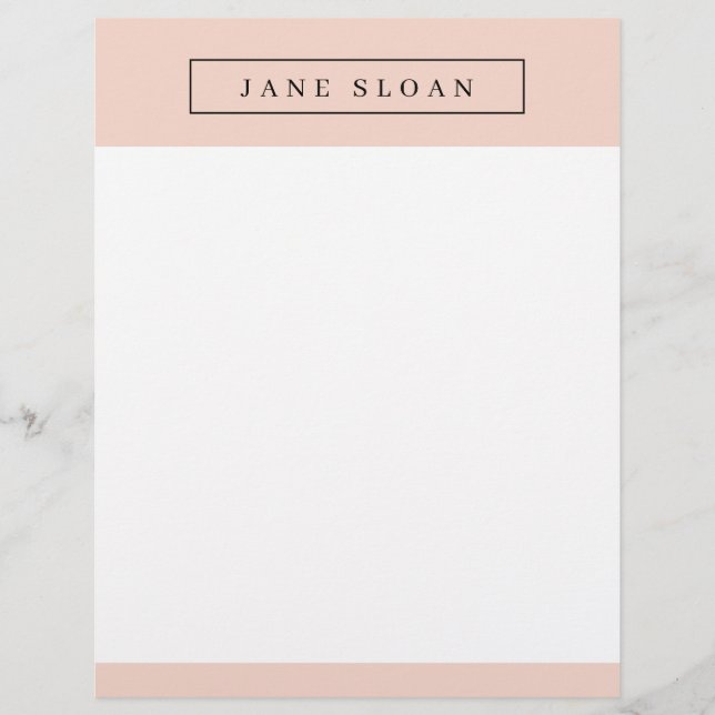 Modern Professional Custom Letterhead (Front)