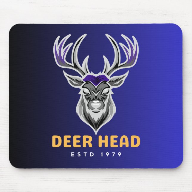 Modern Professional Custom Name & Logo Office Mous Mouse Mat (Front)