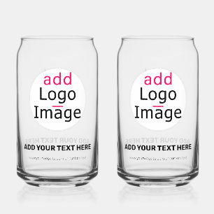 Modern Professional Customisable Business Chic Can Glass