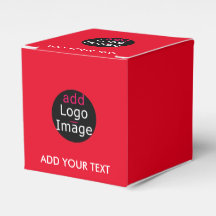 Modern Professional Customisable Business Red Favour Box