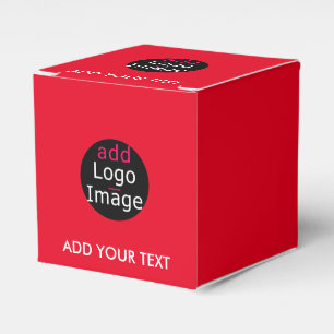 Modern Professional Customisable Business Red Favour Box