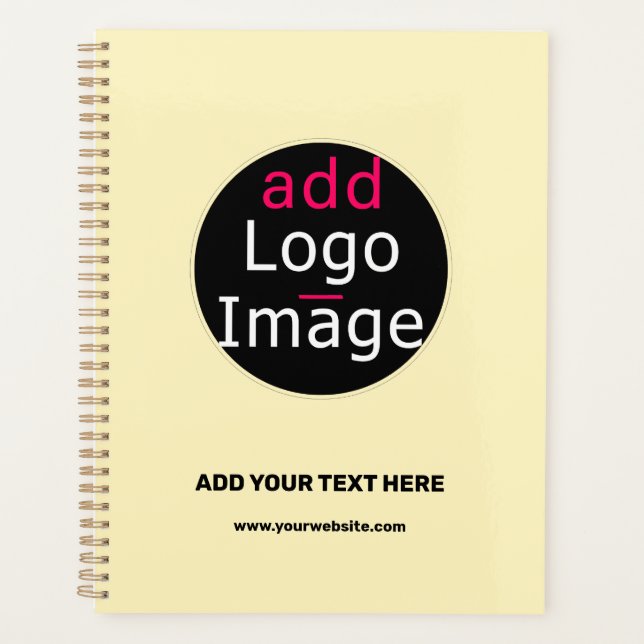 Modern Professional Customisable Business Vanilla  Planner (Front)