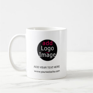 Modern Professional Customisable Business White    Coffee Mug