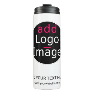 Modern Professional Customisable Business White Thermal Tumbler