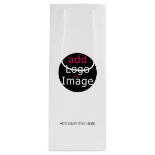 Modern Professional Customisable Business White Wine Gift Bag
