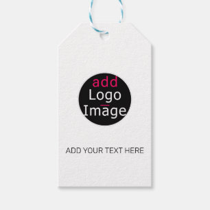 Modern Professional Customizable Business White  Gift Tags