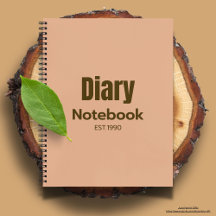 Modern Professional design cute pink diary chic