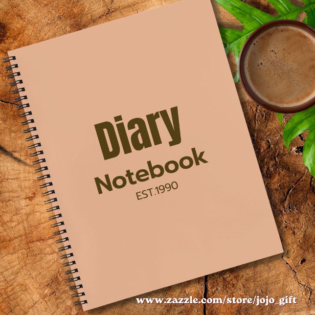 Modern Professional design cute pink diary chic Notebook (Creator Uploaded)