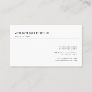 Modern Professional Design Minimalist Template Business Card