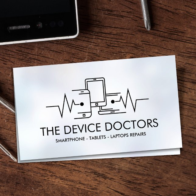 Modern Professional Device Repair Business Card (Creator Uploaded)