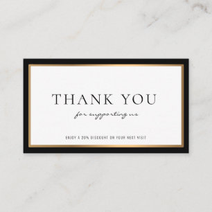 modern professional discount business card