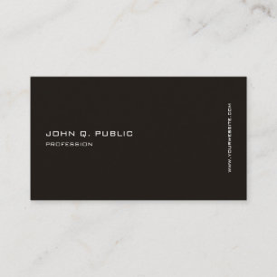 Modern Professional Elegant Black White Template Business Card