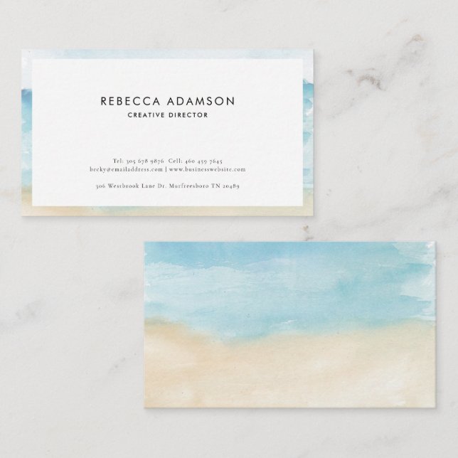 Modern Professional Elegant Business Calling Card (Front/Back)