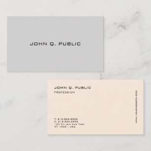 Modern Professional Elegant Chic Design Business Card