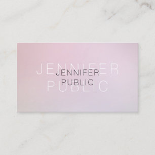 Modern Professional Elegant Colours Luxury Plain Business Card