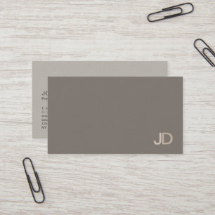 Modern Professional Elegant Colours Monogram Business Card