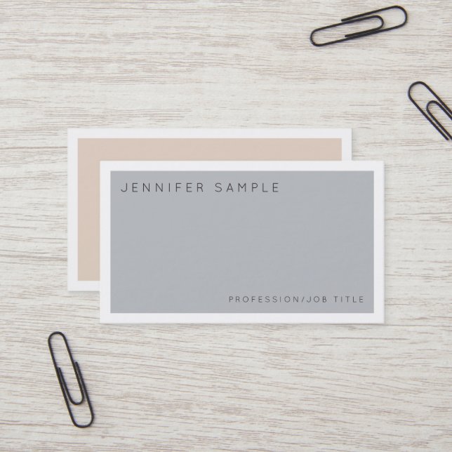 Modern Professional Elegant Colours Trendy Design Business Card (Front/Back In Situ)