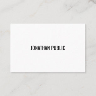 Modern Professional Elegant Design Clean Plain Business Card