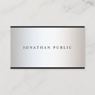 Modern Professional Elegant Glamourous Design Business Card